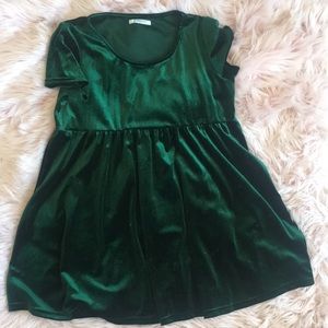 glamorous velvet dress